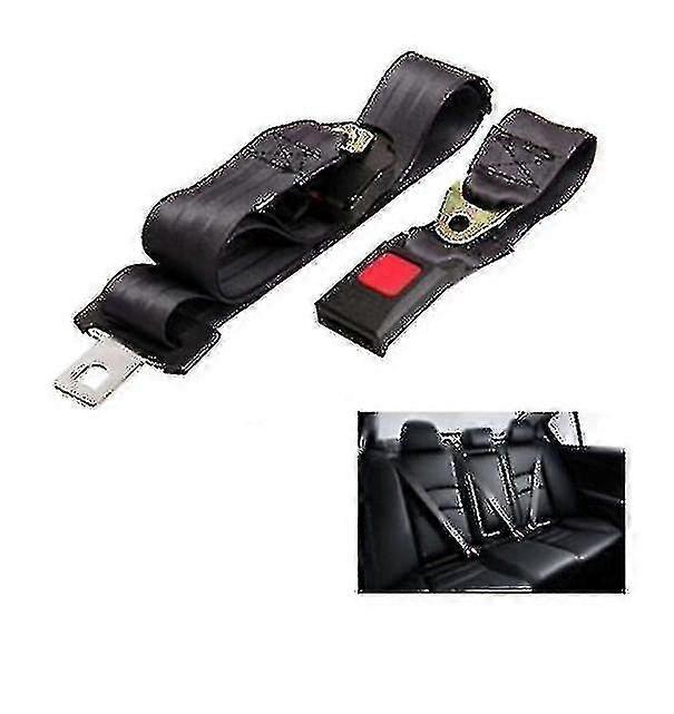 2pcs Car Seat Belt Seatbelt 2 Point Auto Vehicle Car Seat Belt 2-point Buckle Auto Car Safety Seat Belt