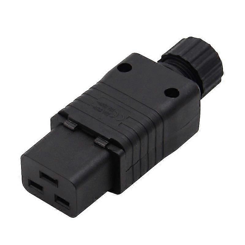 High quality iec 320 c19 connector computer ac power plug 15a 250v assembles power for residential adapter