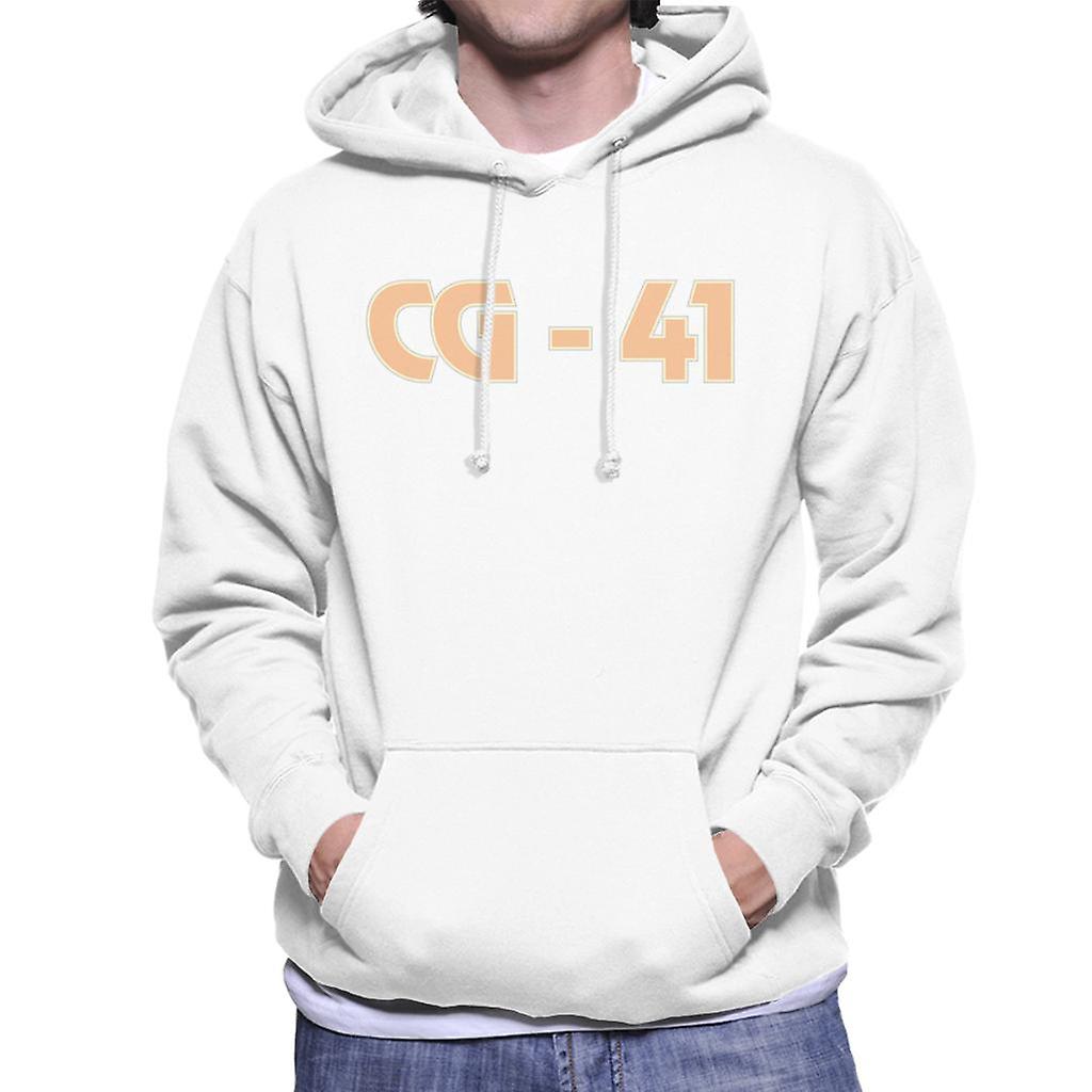 Curious George Peach C G 41 Men's Hooded Sweatshirt