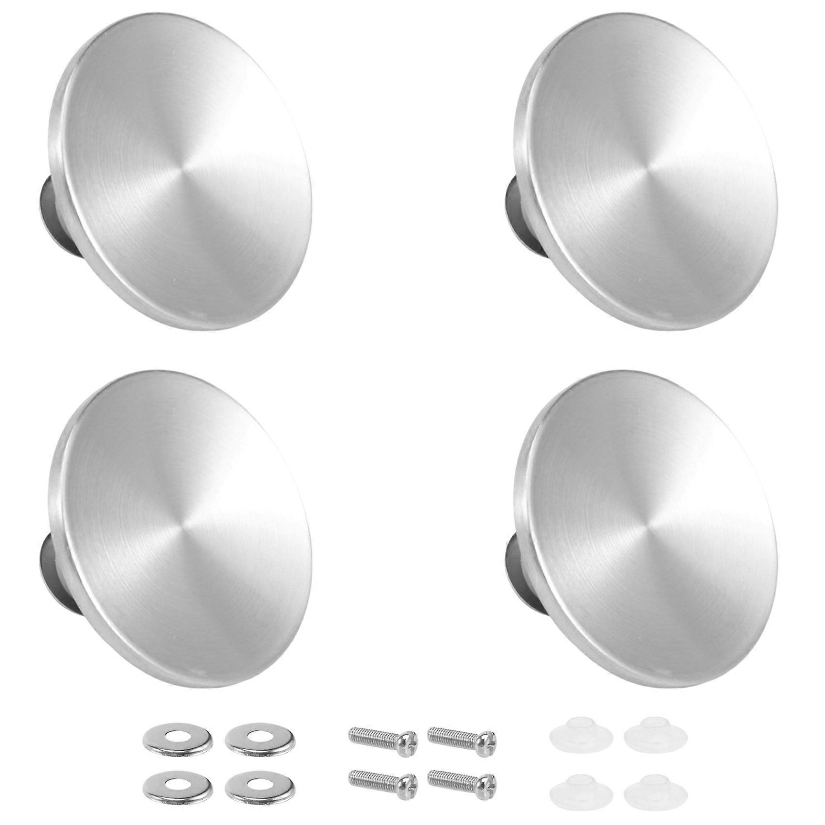 4 Sets Dutch Oven Knob Stainless Steel Replacement Knob Pot Lid Handle for , Aldi, Lodge Enameled D