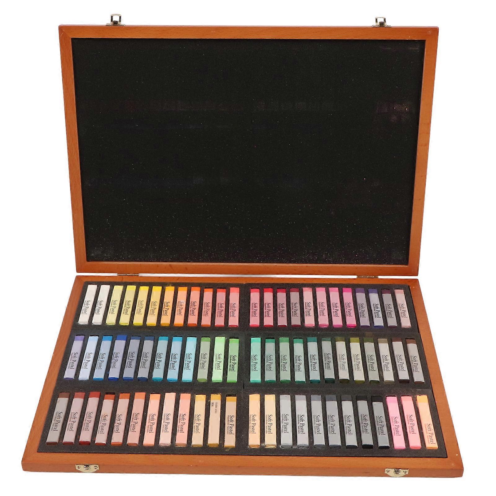 72 Colors Soft Pastel Set for Artists High Adhesion Soft Chalk Pastel Sticks for Painting Drawing Blending Crafting