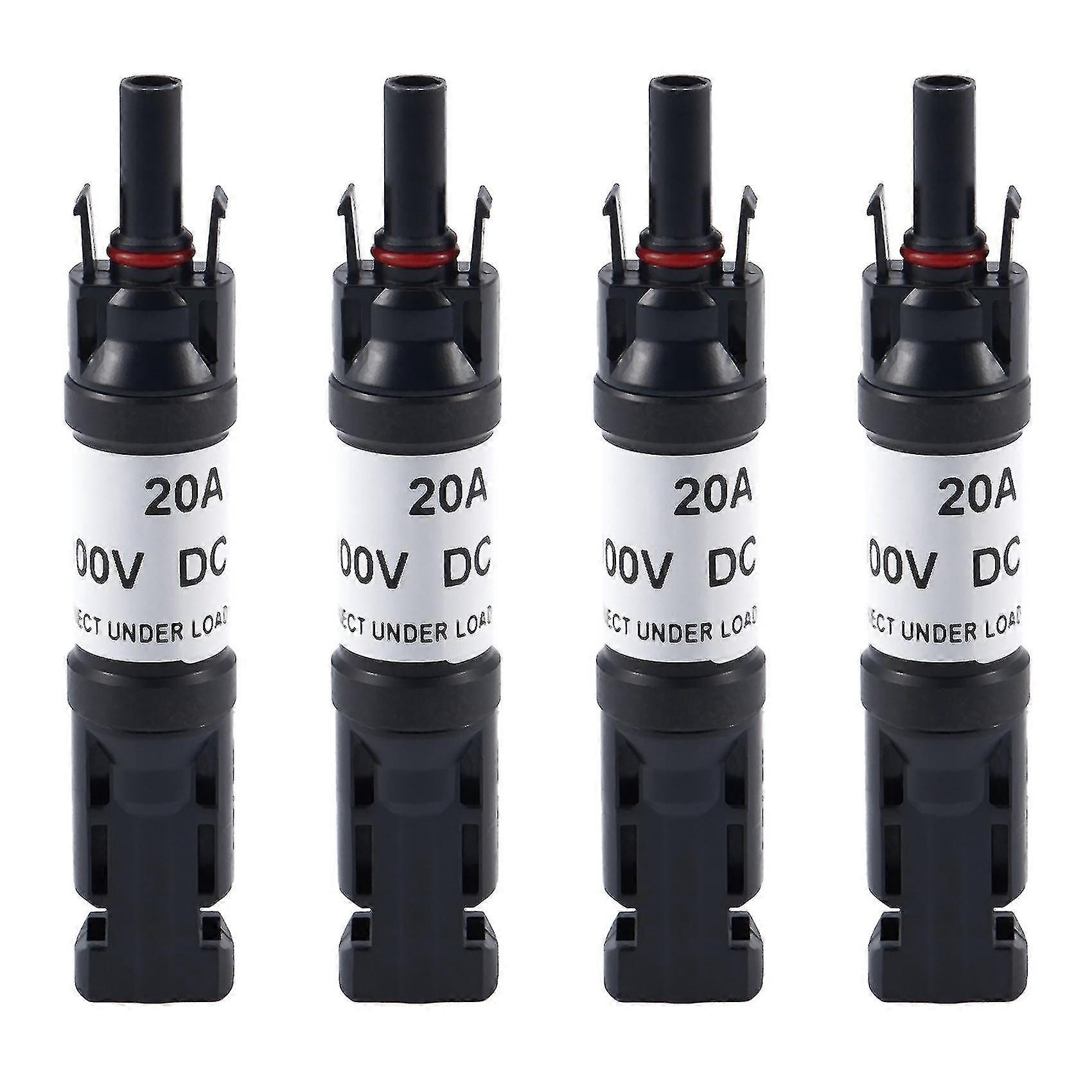 4x 20a in-line diodeconnector Ip67 zonnepaneel kabel connectoren