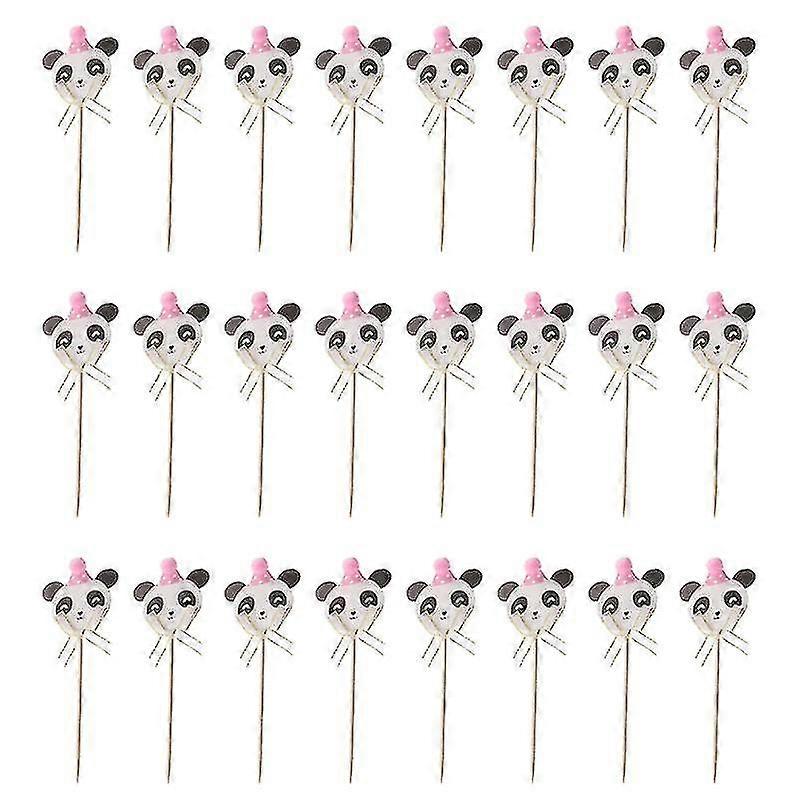 24pcs Panda Cake Picks