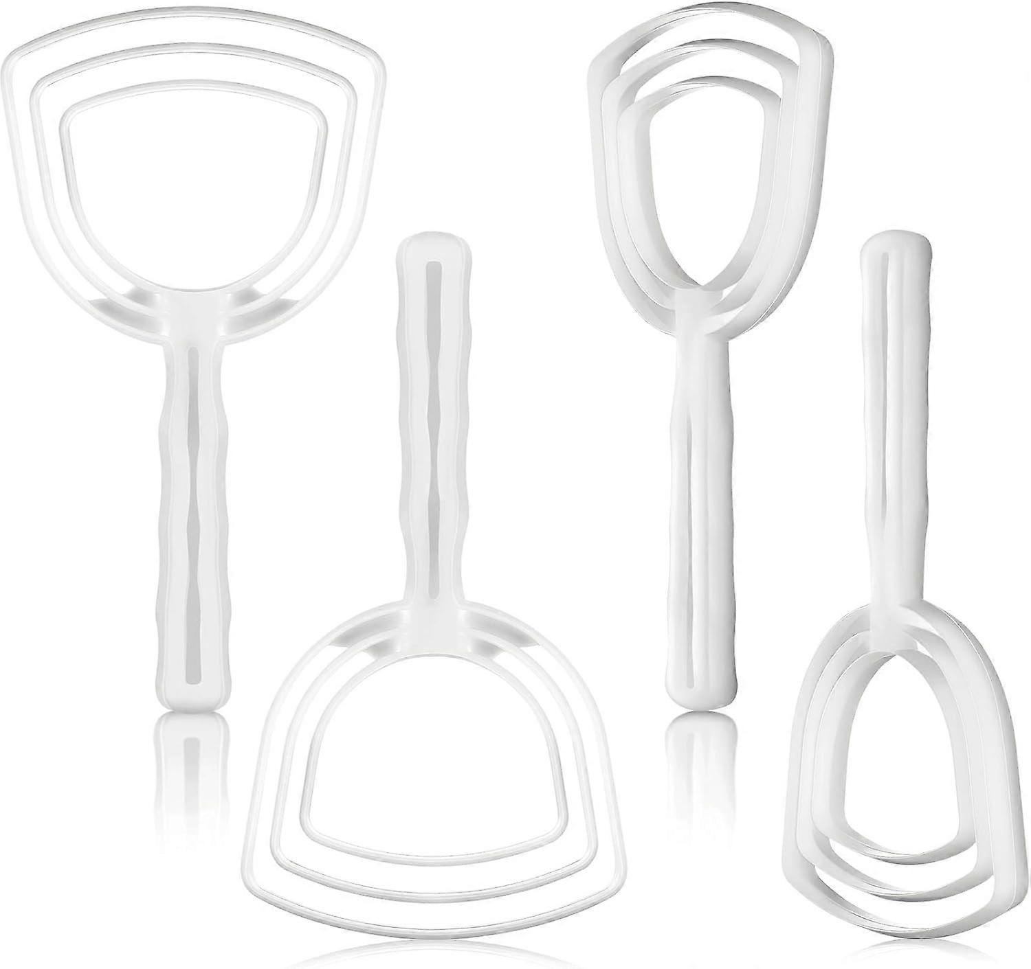 4 Pieces Meat Scraper Bone Dust Scraper Bone Scraper White Poly Scraper Bone Dust Remover Square Bone Dust Scraper Fish Scales Scraper for Kitchen Cat