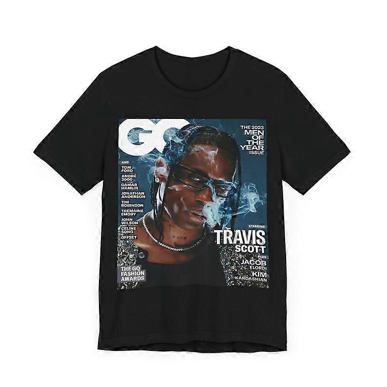 Camiseta Travis Scott GQ Magazine-Mbe286