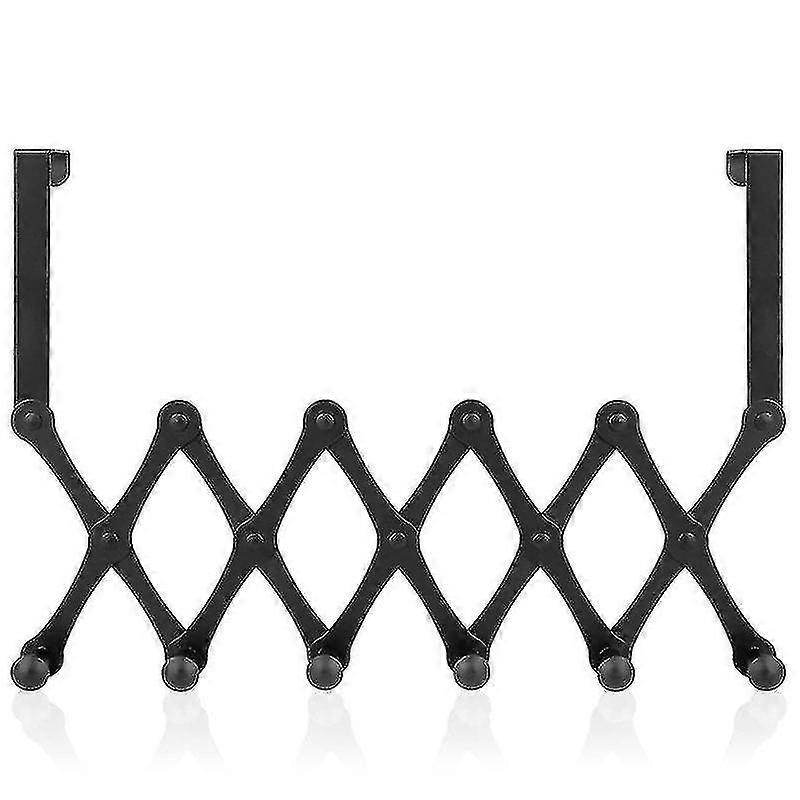 Expandable Over The Door Hook Hanger, Over The Door Rack With 6 Hooks