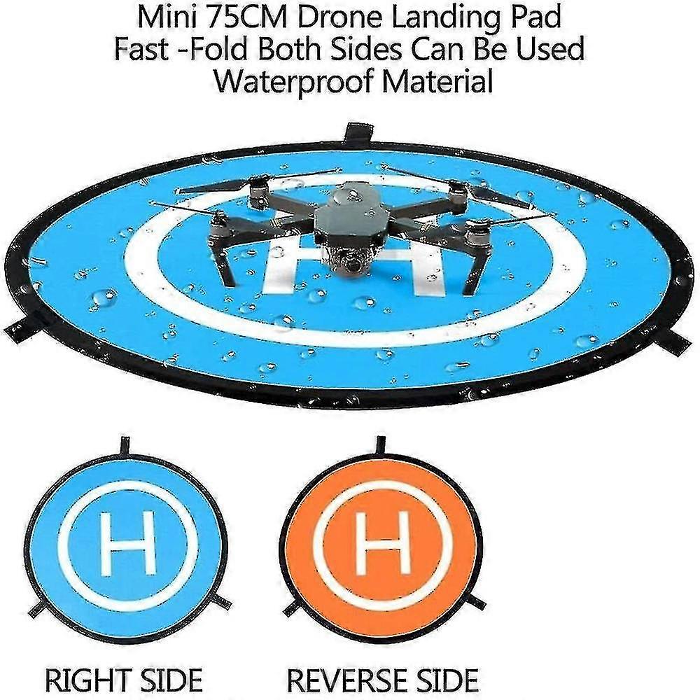 Drone Landing Pad, Universal Waterproof D 75 Cm / 30 '' Portable Foldable
