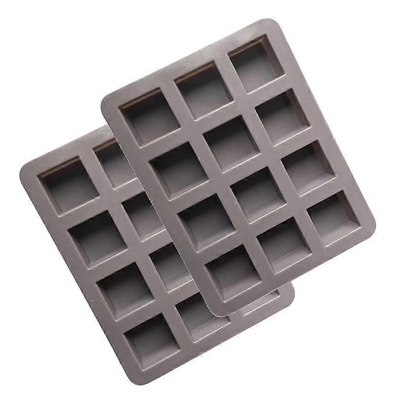 2Pcs 12 Grids Square Silicone Non-Stick Cake Chocolate Dessert DIY Baking  Mold KAESI