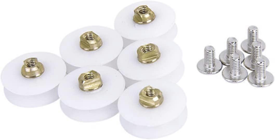 8pcs Replacement Bathroom Shower Door Rollers Runner Wheels 22.5mm Wheel Diameter