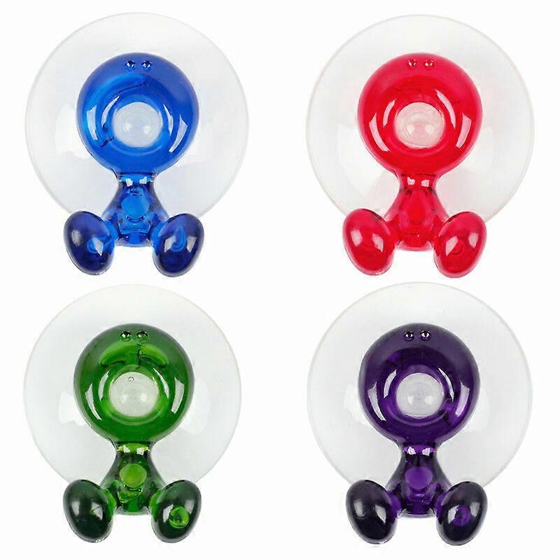 4pcs Cute Toothbrush Holder Wall Mount