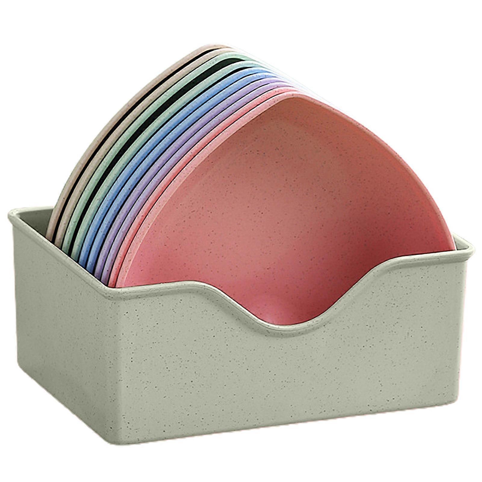 1 Set Fruit Plate Food Grade BPA Free Smooth Edge Unique Shape Heat-Resistant Multipurpose Stackable Heart-Shaped Desktop Spit Bone Dish Fruit Tray Ki