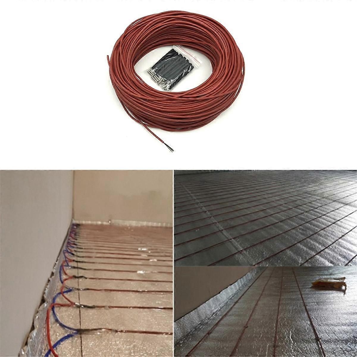 12K ΘΕΡΜΌΤΗΤΑ 50M 12K 33/M καλώδιο θέρμανσης ινών άνθρακα 3MM καλώδιο θέρμανσης δαπέδου σιλικόνη υψηλής θερμοκρασίας