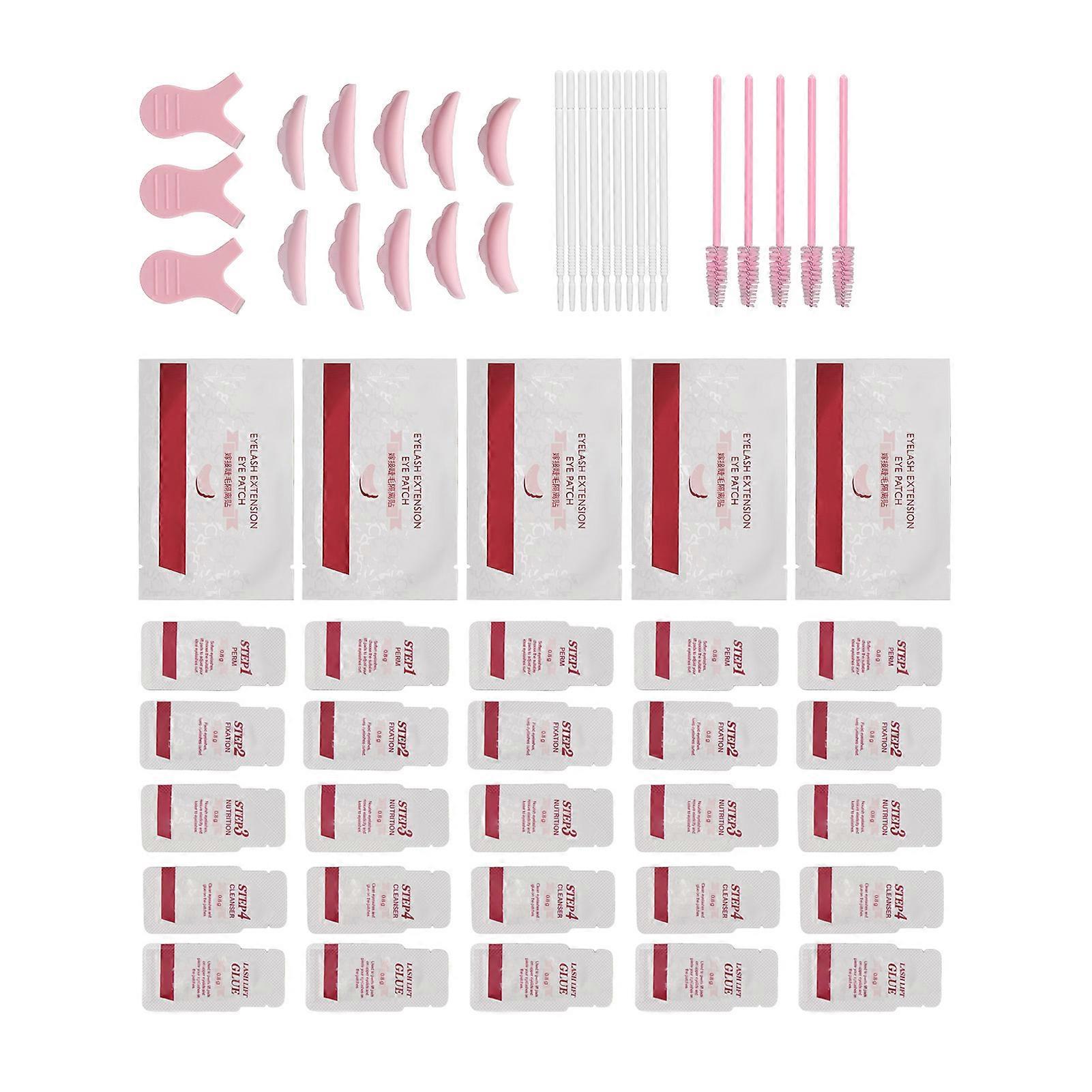 Eyelash Perm Kit Semi Permanent Long Lasting Mild Complete Professional Eyelash Curling Set 20g Liquid