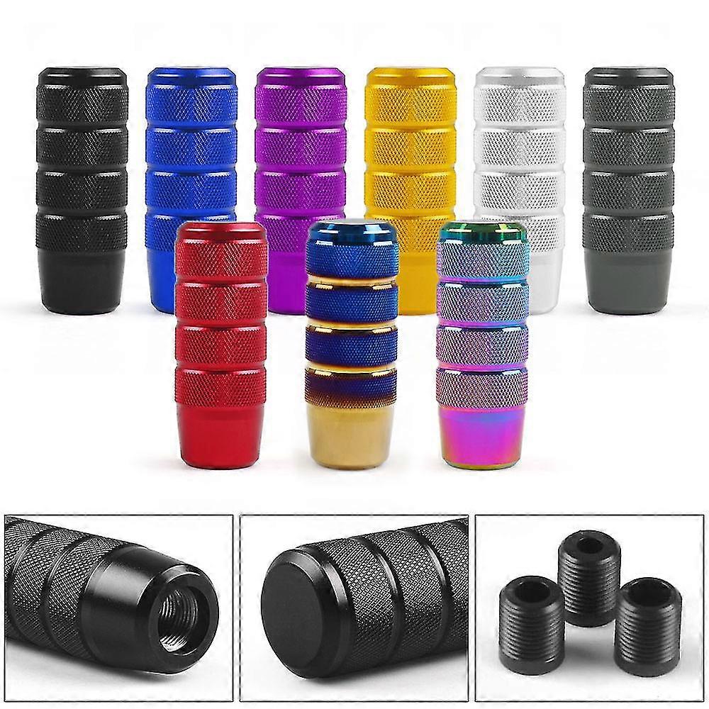 95mm Universal Non-slip Gear Shift Knob Manual Transmission Aluminum Knurled Shifter Lever Knob