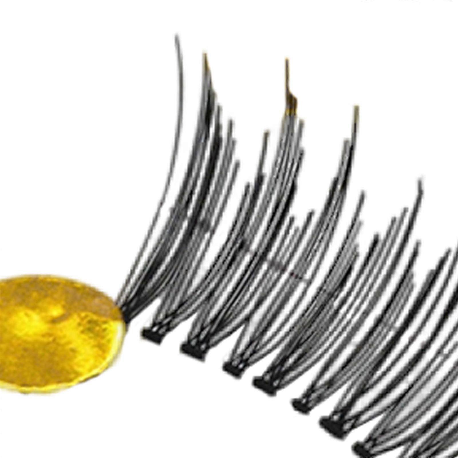 2x 10 Pairs False Eyelashes Half Corner 3D Natural Reusable Makeup Tools Set - 078