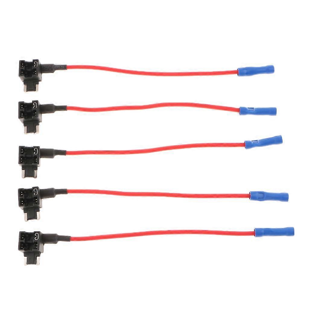 5PCS Add A Circuit Standard Mini Low Profile  Style Fuse Holder Tap 15A