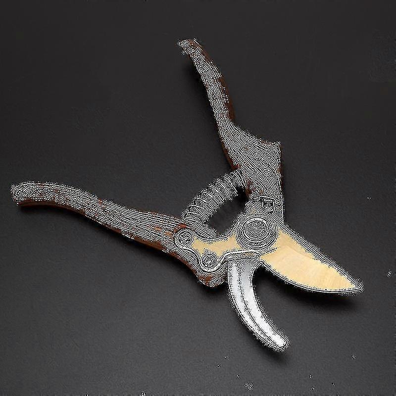 Japanese Steel Garden Shears - Heavy Duty Pruning Shears for Gardening, Bypass Pruner with Hedge Clipper and Scissor Functions
