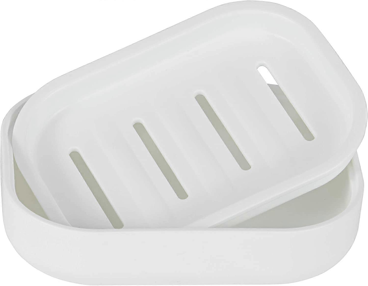 White Bathroom Soap Dish. Strong draining.Keep Soap Dry.Easy To Clean Soap Dish