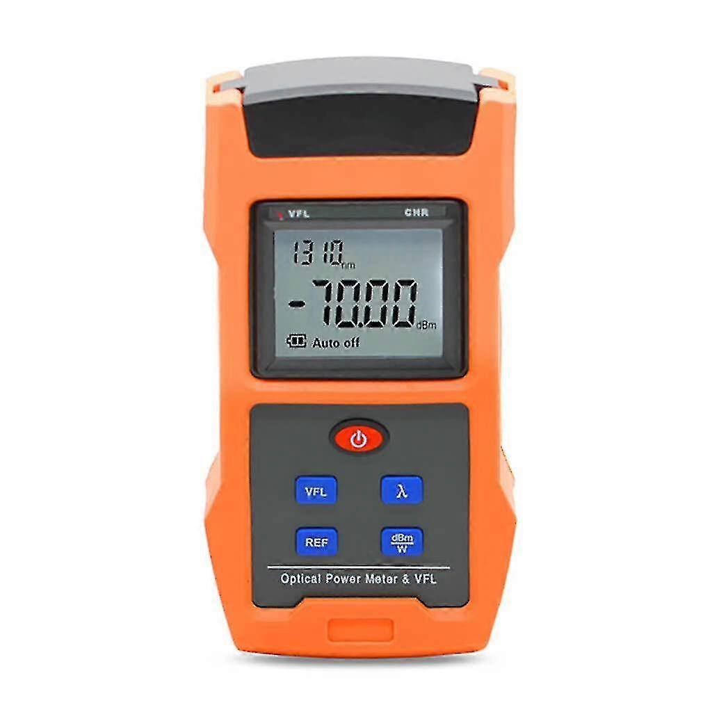 In 1 Rechargeable Battery Powered Fiber Optic Tester Optical Power Meter -70~+10dbm With 10mw Vfl Visual Fault Locator