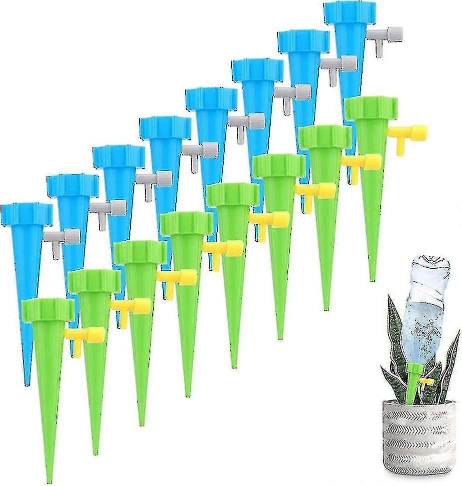 Dråbevandingssæt, automatisk vandingssystem med kontrolventiler, justerbar vandstrøm, automatiske plantesprinklere, til havehjem indendørs udendørs-9