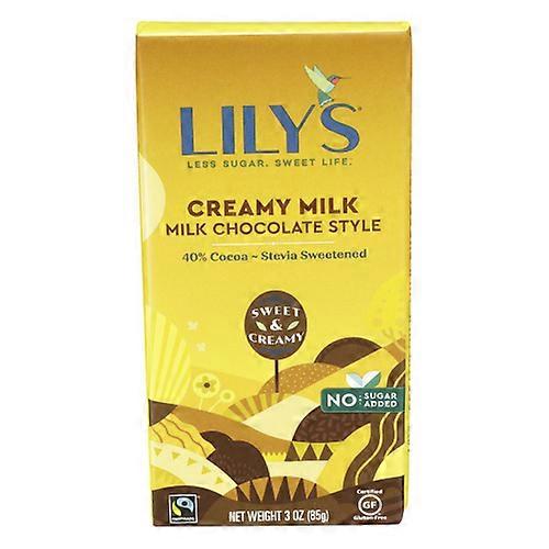 Lily's Creamy Milk Chocolate Bar With Stevia ,3 Oz