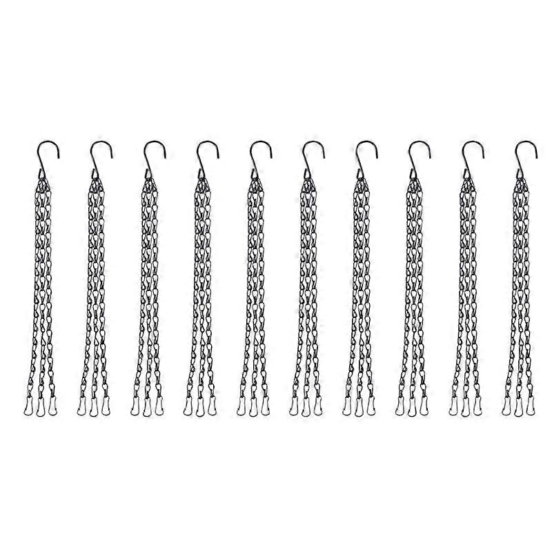 3 Point Hanging Basket Flower Pot Chains Hang Hooks for Grow Basin Bird Feeders