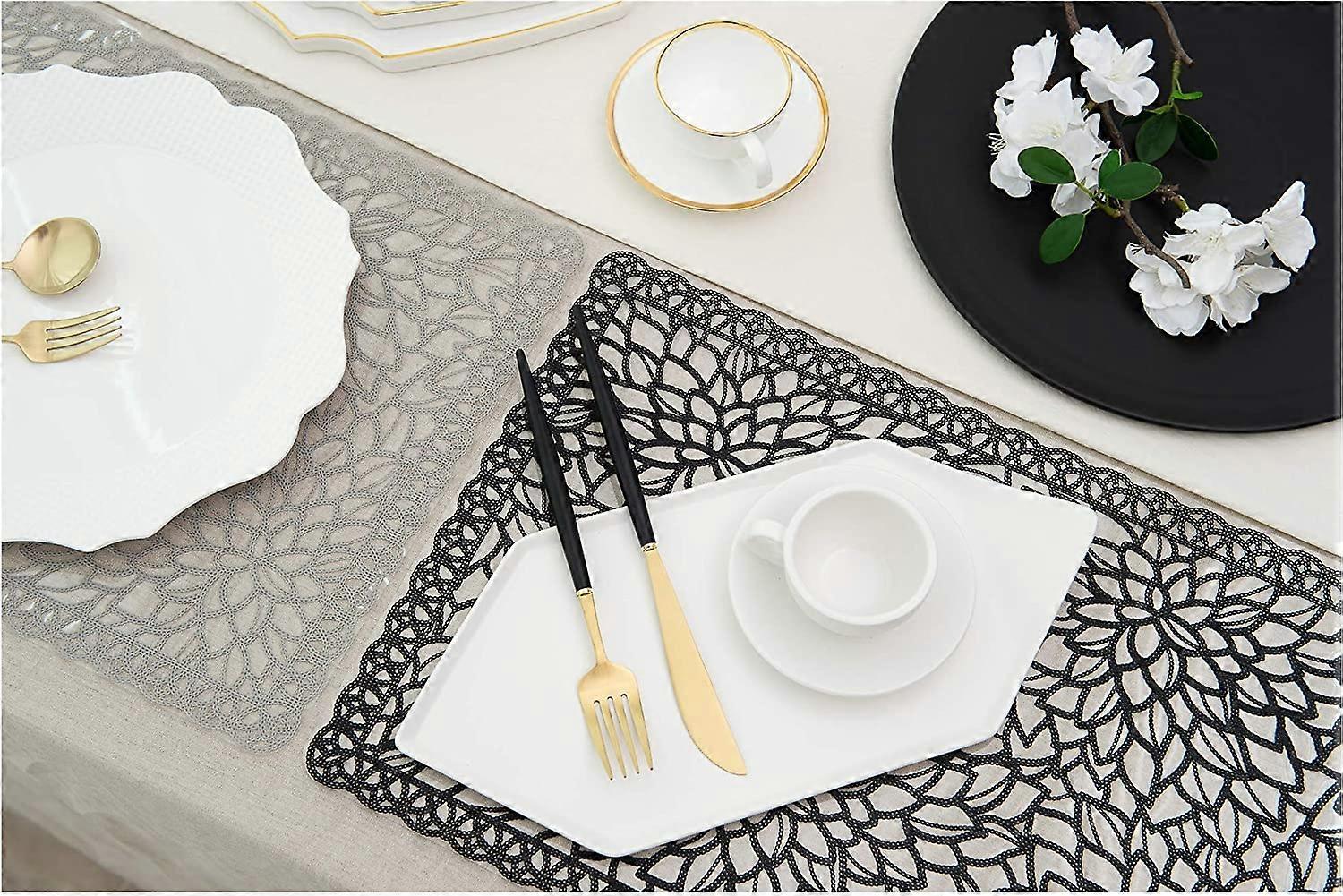 Set de table, Sets de table à manger, Sets de table, Sets de table, Sets de table de cuisine, Sets de table tissés en tissu, Sets de table lavables