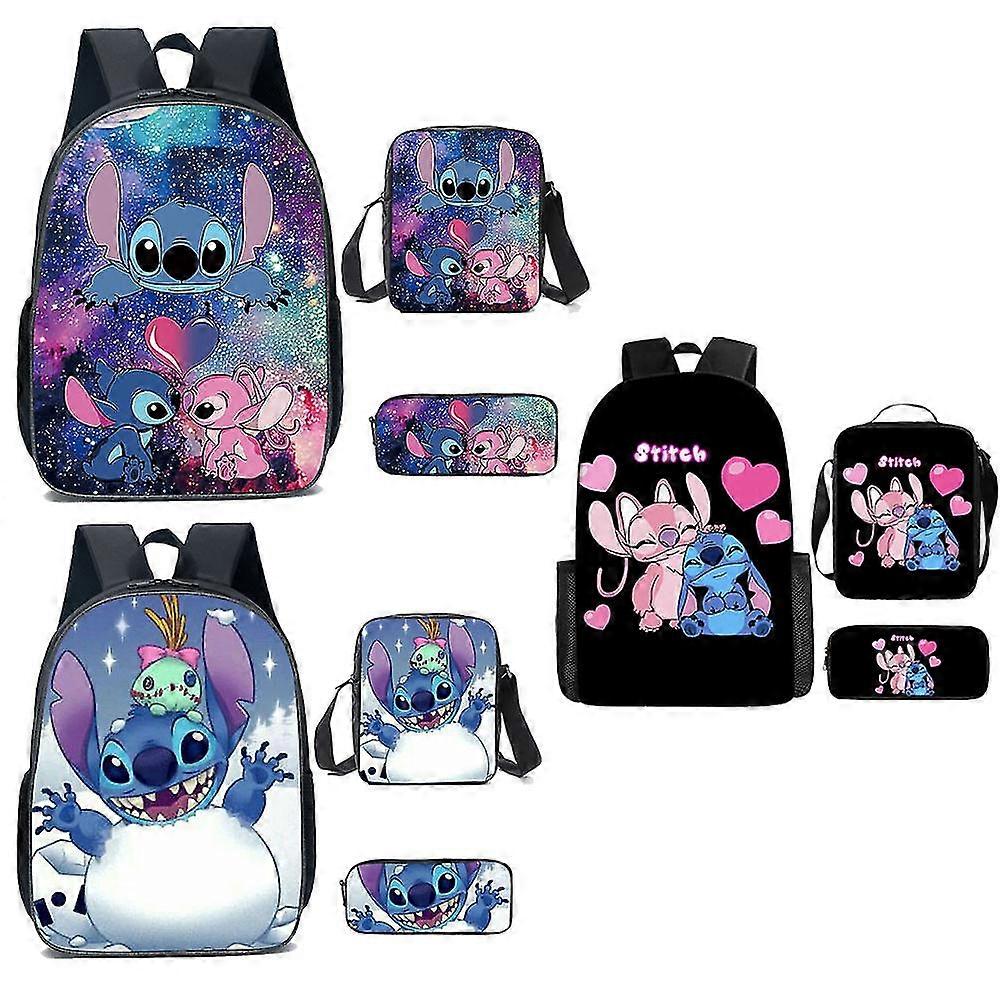 Stitch Three-piece School Bag Backpack