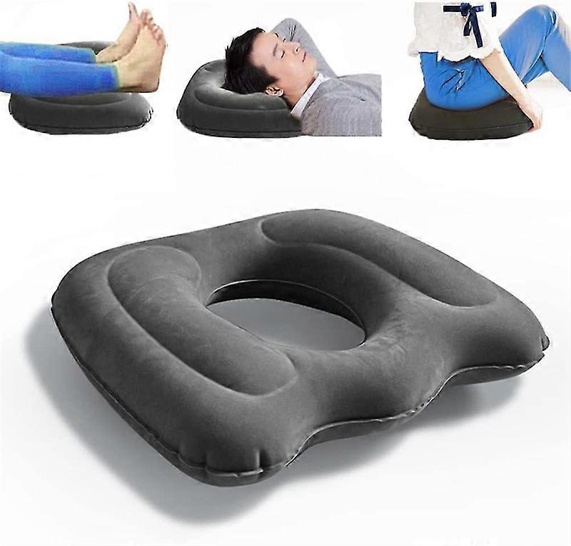 Inflatable Donut Cushion Seat Comfortable Butt Hemorrhoid Pillow for Sitting Relief