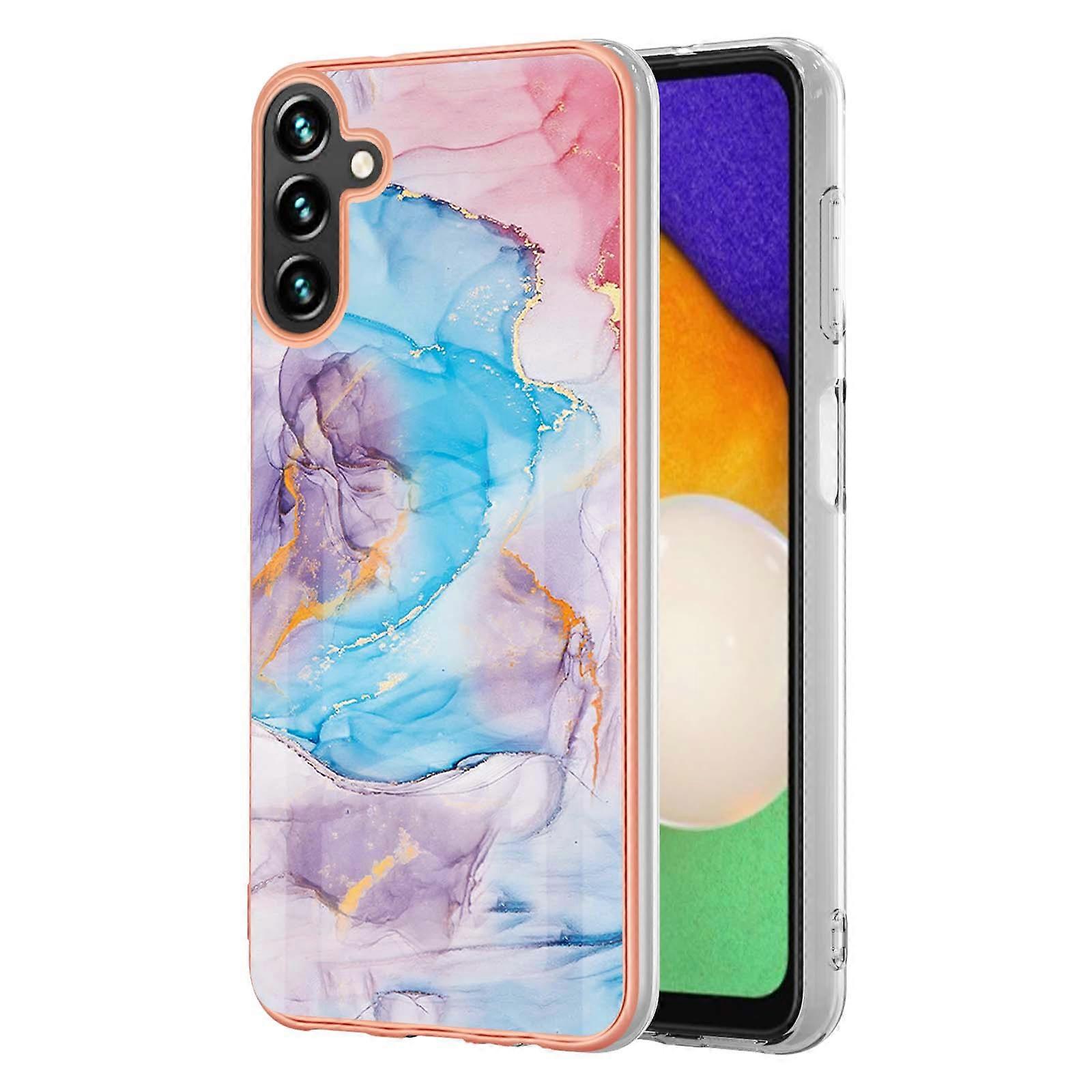 For Samsung Galaxy A35 5G Case Electroplating IMD Pattern TPU Phone Shell