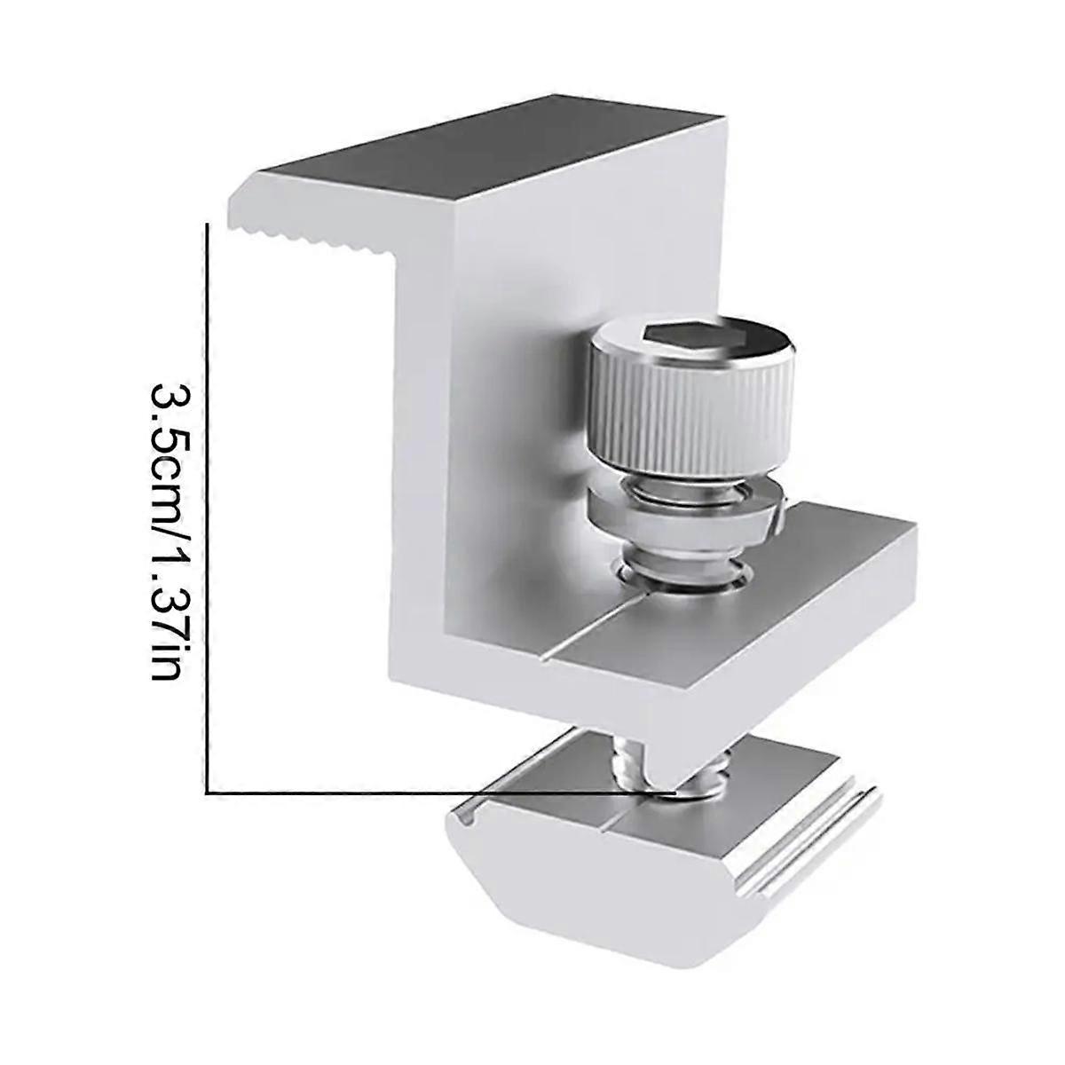 10Pcs Solar Photovoltaic Bracket Aluminum Alloy Clamp for Solar Module Solar Panel Racking Mounts A