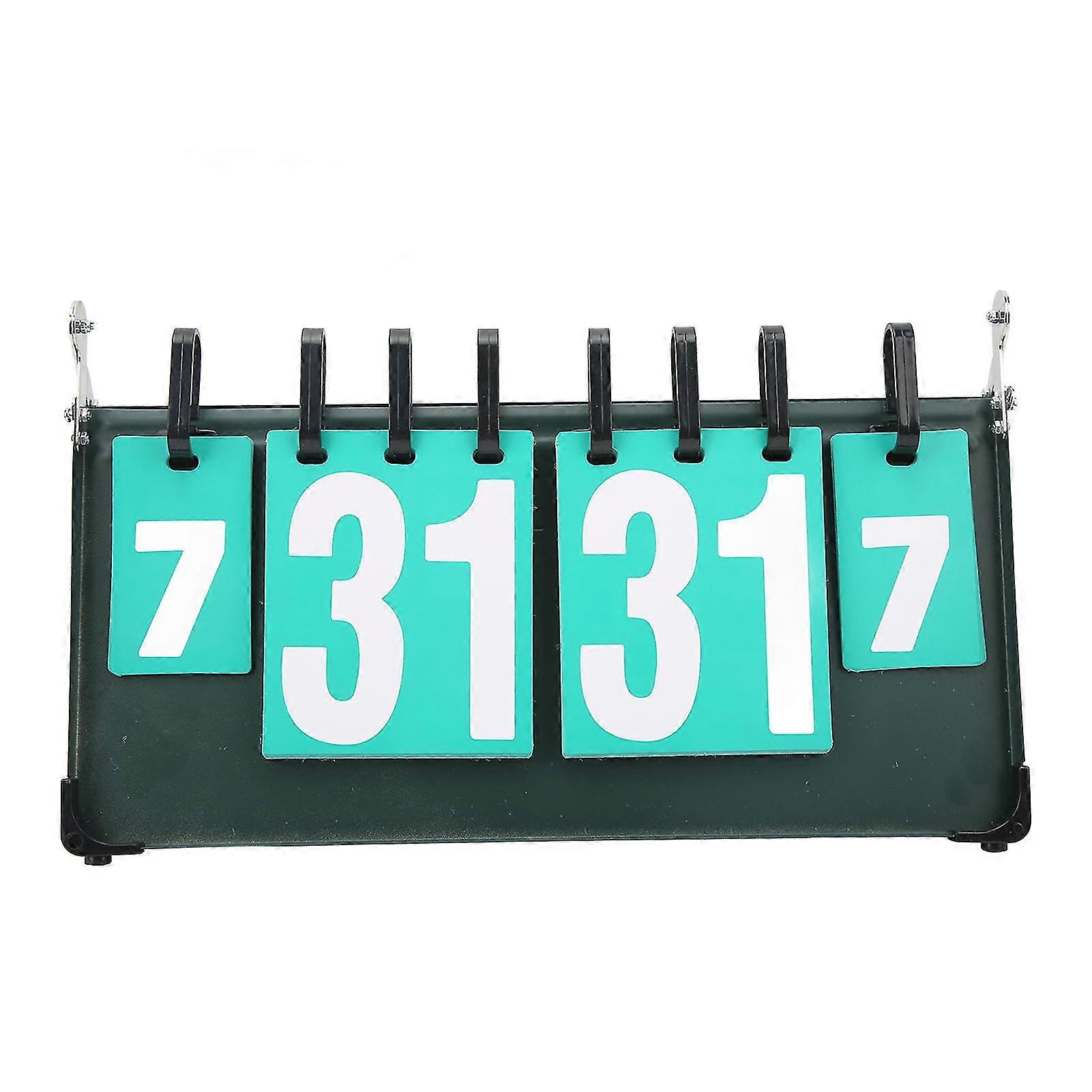 Portable 4 Digit Double Sided Multifunctional Sports Scoreboard for Badminton Volleyball and Table Tennis