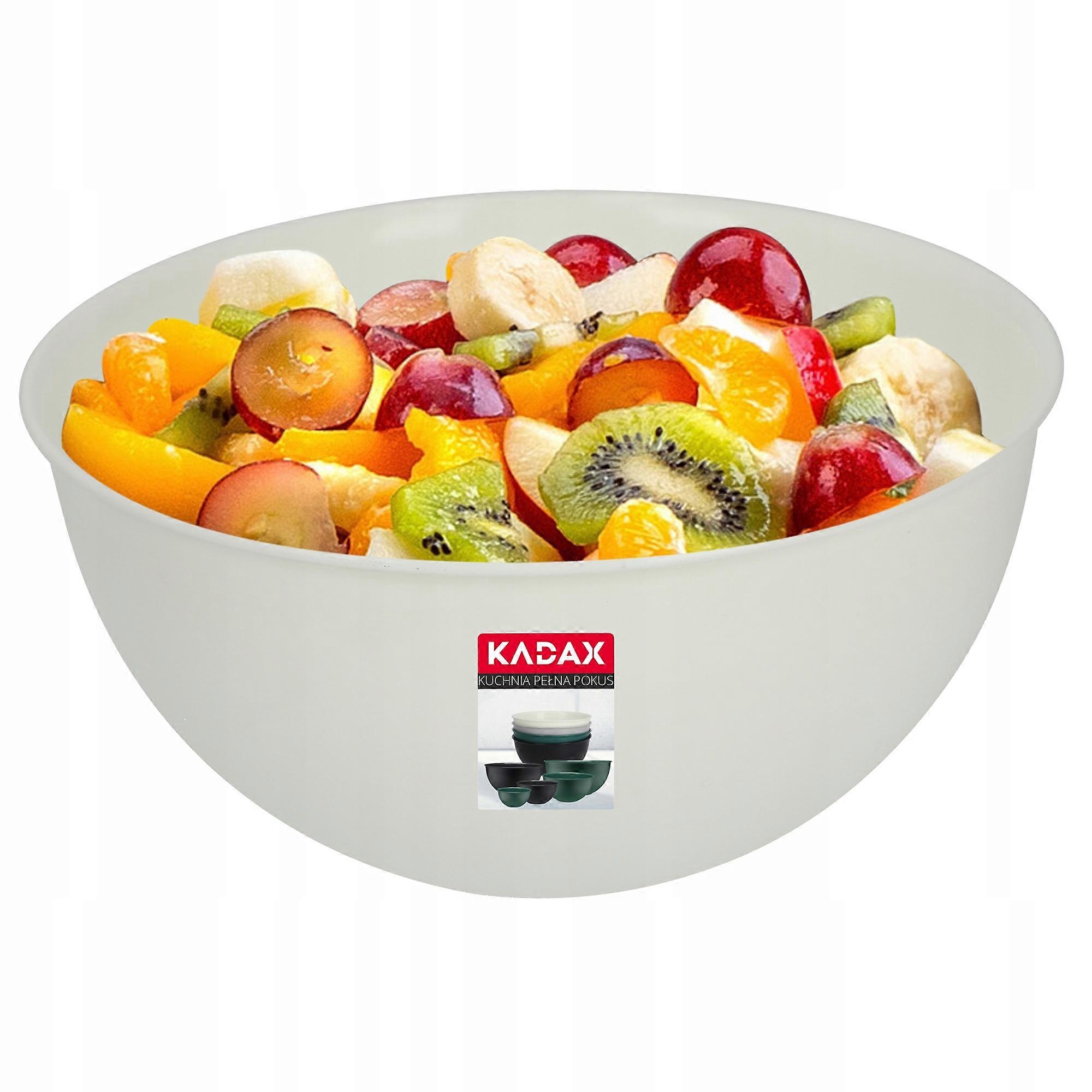KADAX Ensaladera de Plástico 3 L Crema