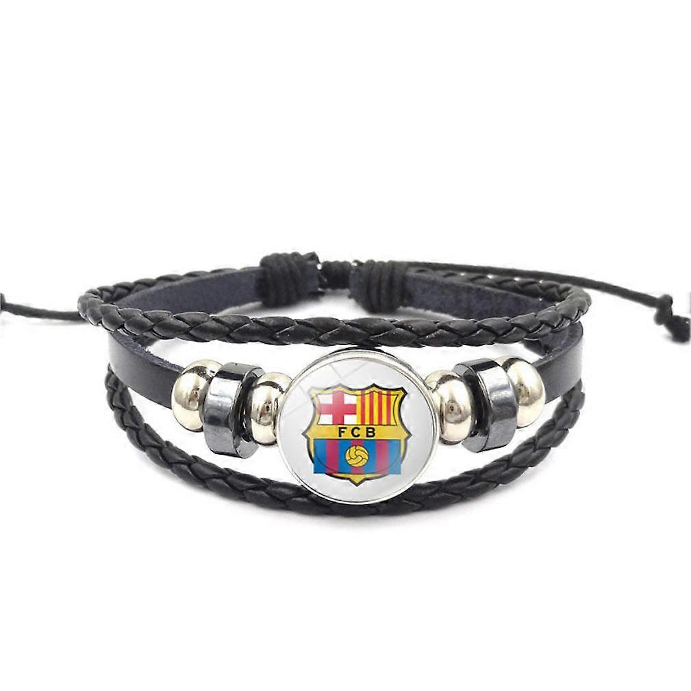 Spanish Football Team Time Gem Multi-Layer Woven Beaded Bracelet