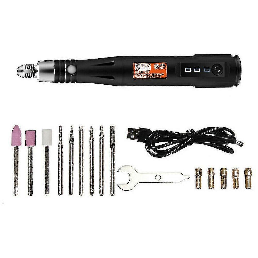 Electric Mini Grinder Rotary Tool Usb Eng Pen Bits