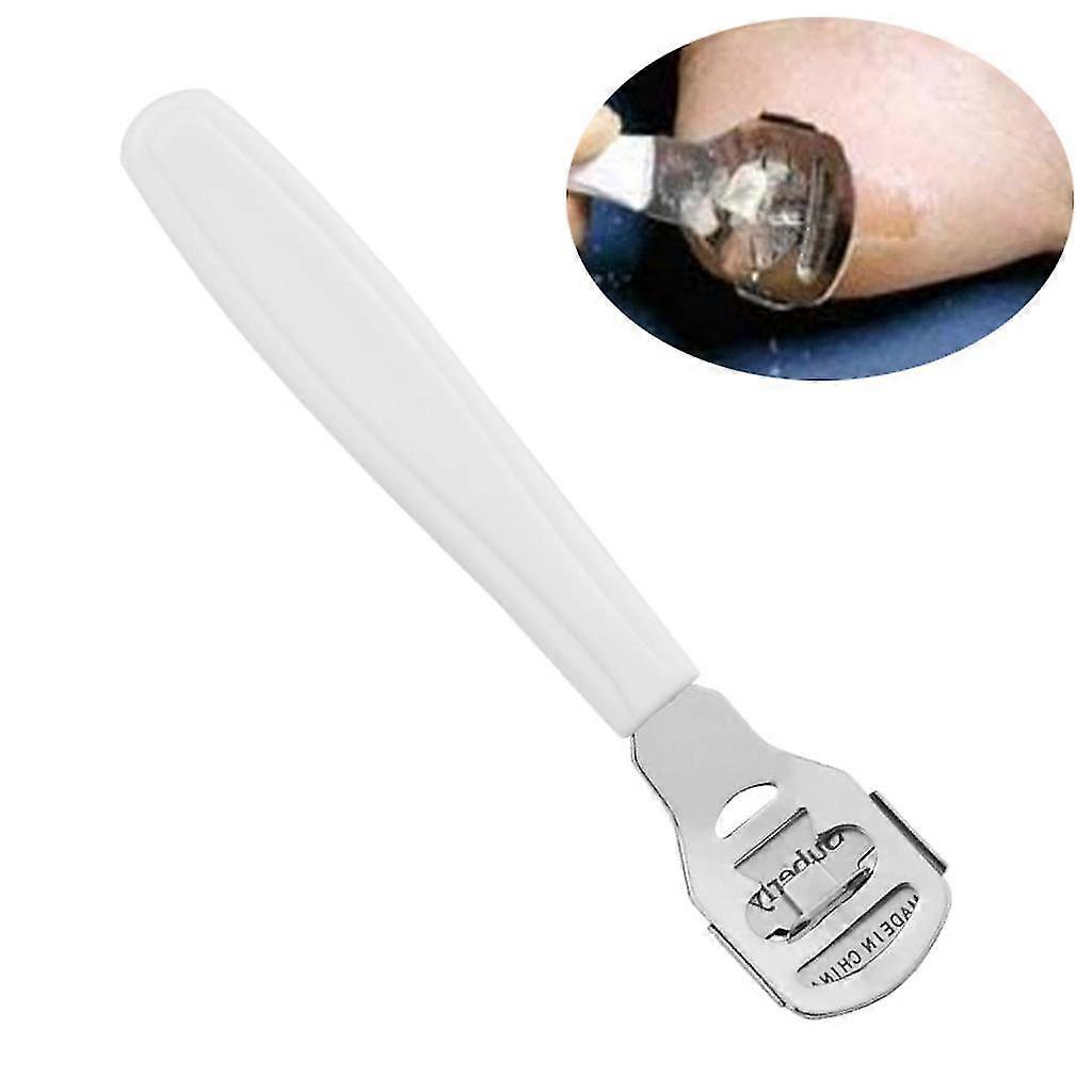 Η φροντίδα ποδιών, απολέπιση ποδιών, αφαιρεί το νεκρό δέρμα, ανοξείδωτος χάλυβας