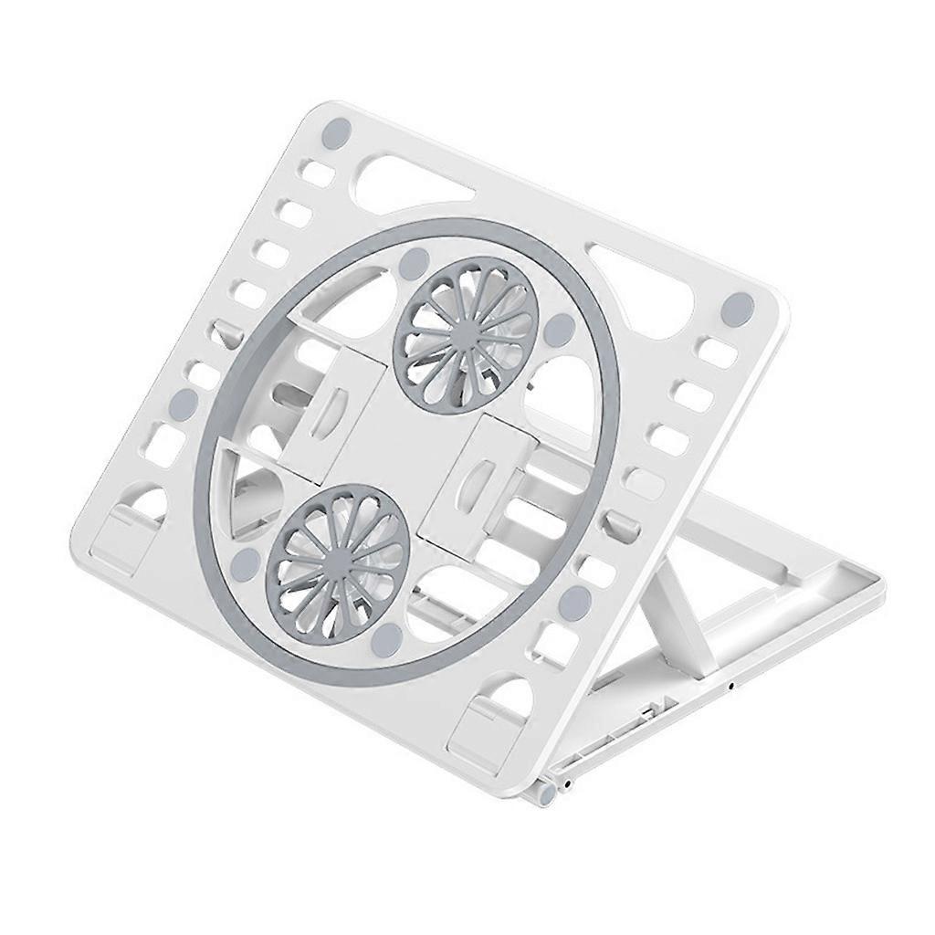 Laptop Cooler Portable Folding Height Adjustable Laptop Cooling Pad Two Fans