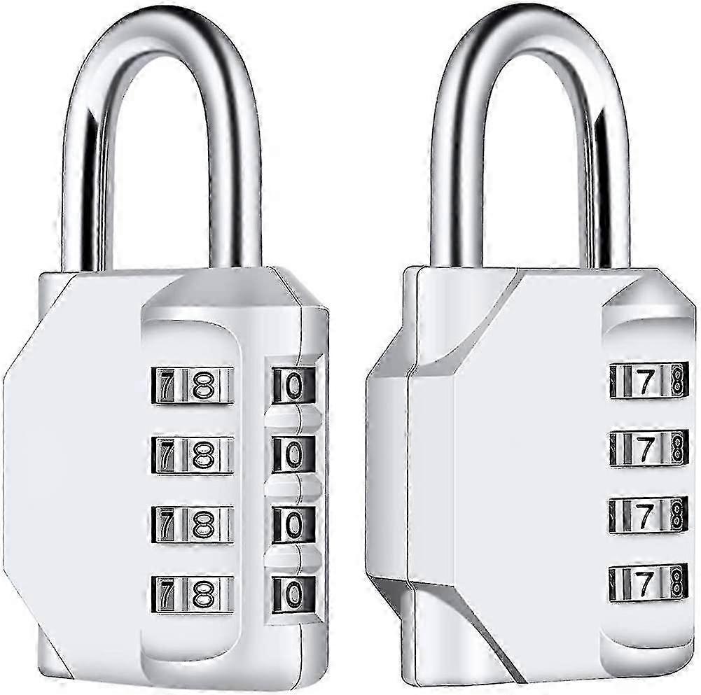 [2 Pieces] 4-digit Combination Padlock. Combined Lock Waterproof. Waterproof