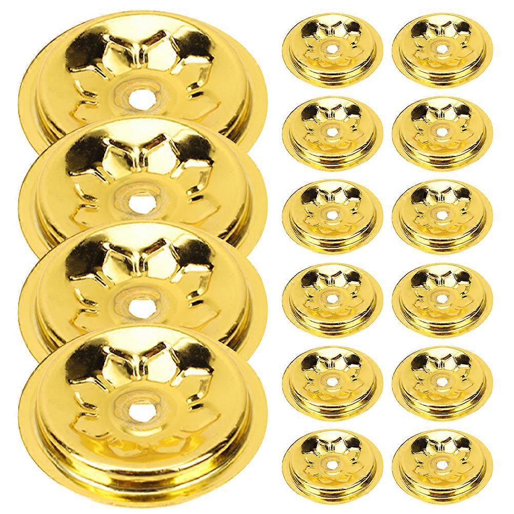 16Pcs  Floating Wicks Holder Butter Lamp Wick Holder Buddha Light Stand Floating Wicks Holder