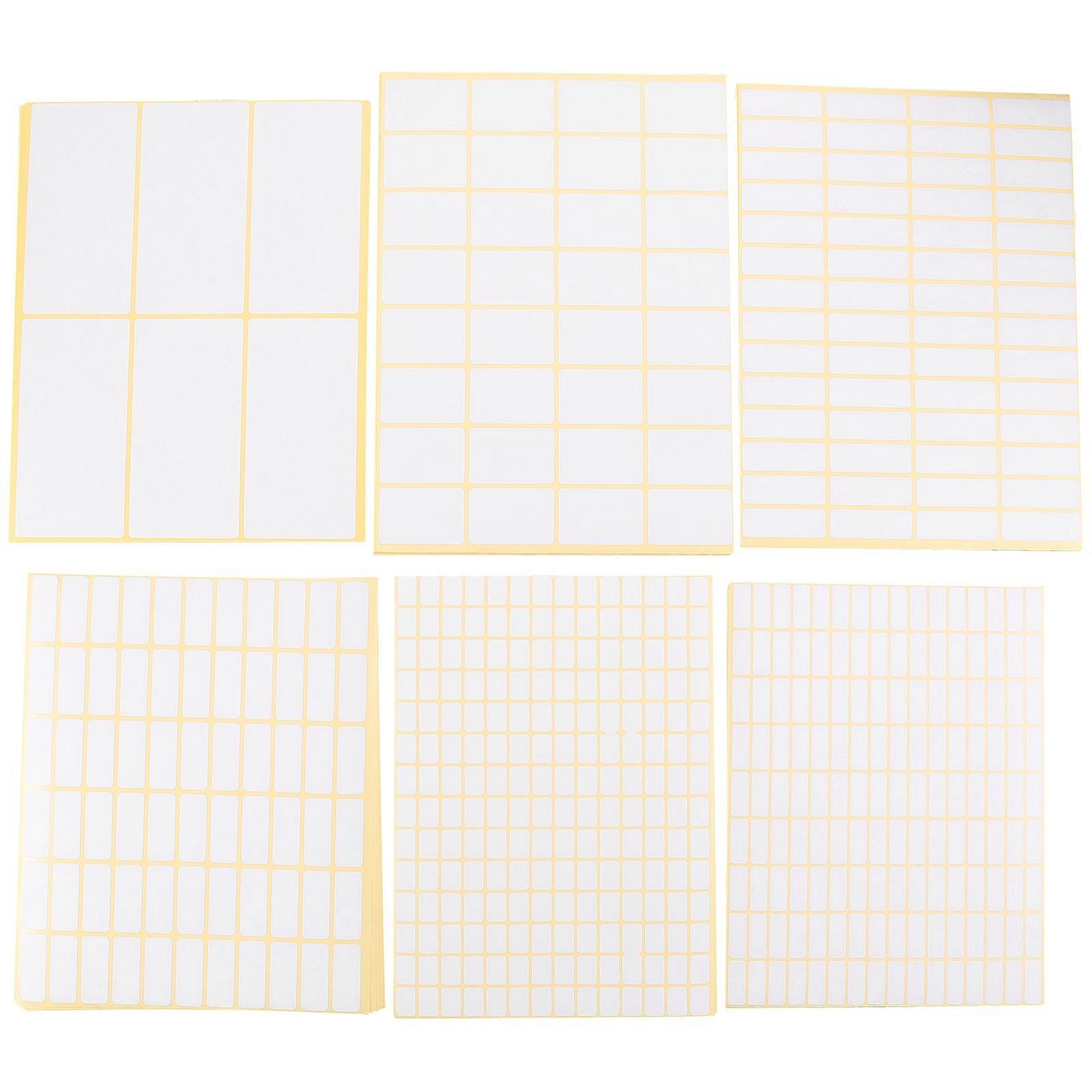 36 Sheets Blank Name Stickers Classification Marking Tapes Self-adhesive Labels Stickers