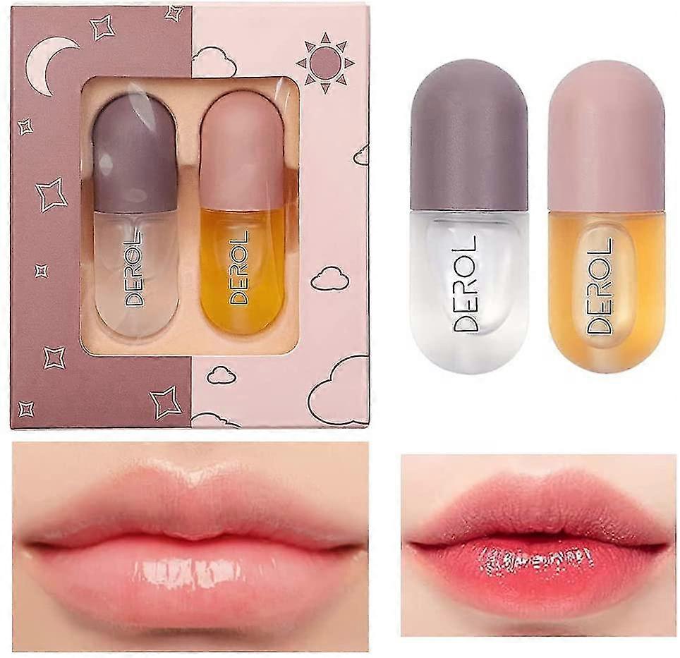 2pcs Day Night Lip Plumper Set 5ml
