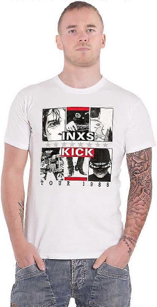 Rock Off Camiseta INXS 'Tekme Turu' (Blanco)