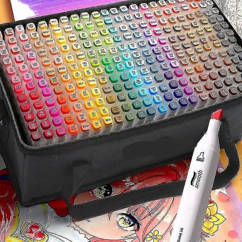 12/24/30/40/60/80 Colors Alcohol Sketch Marker Pen Double Tip Art Marker Pen Set For Drawing And Coloring Underline