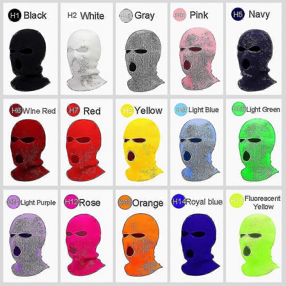מסכת סקי מסכת סקי מלאה מסכת חורף כובע Balaclava Hoodarmy מסכה 3 חור