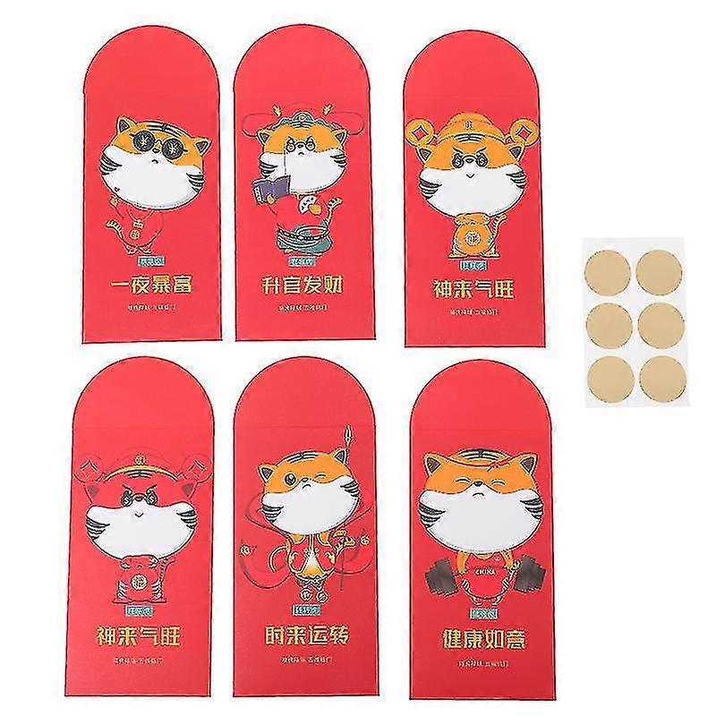 12pcs Paper Red Envelopes