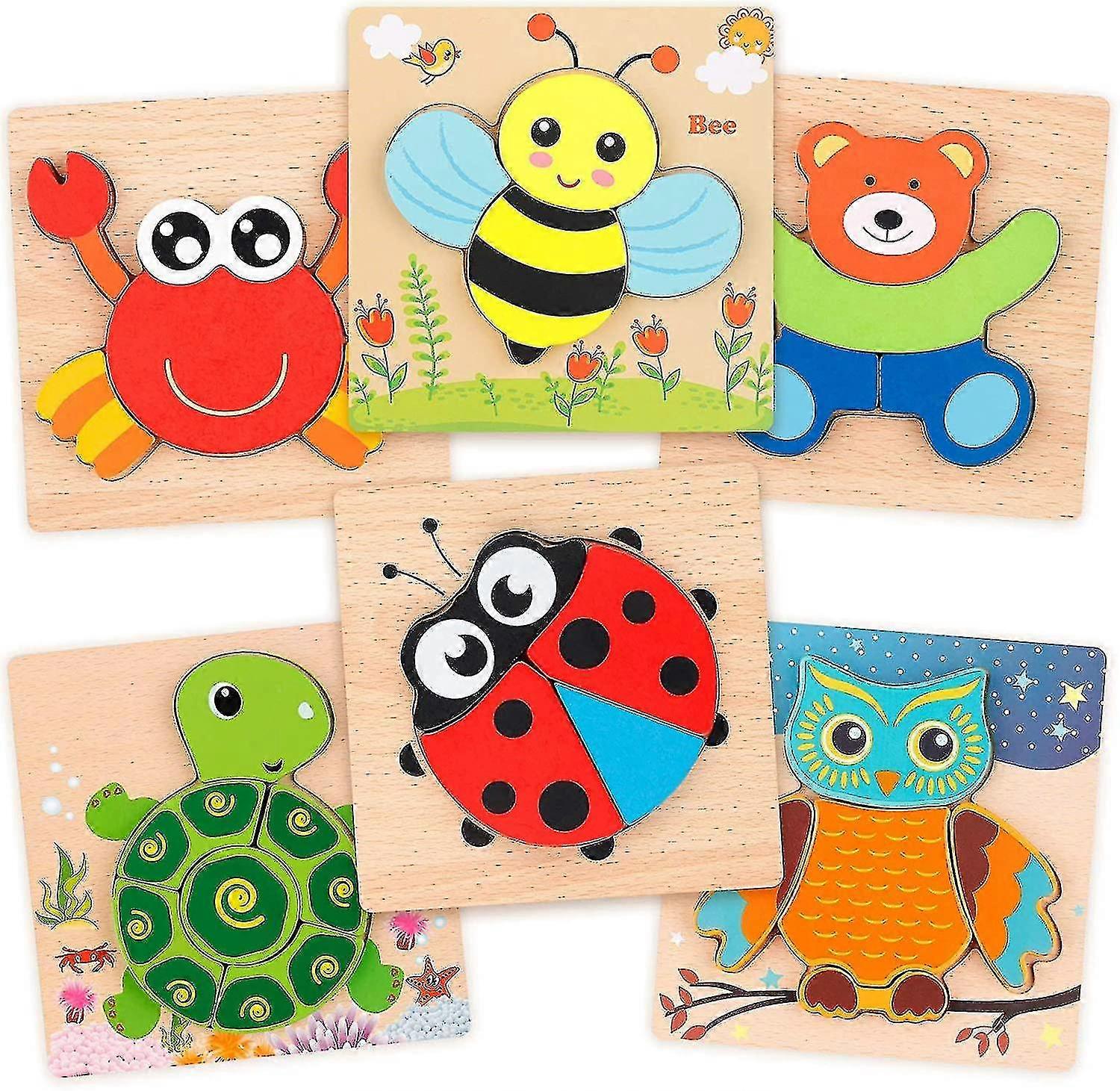 Animal S 6 Pack Jigsaw Set
