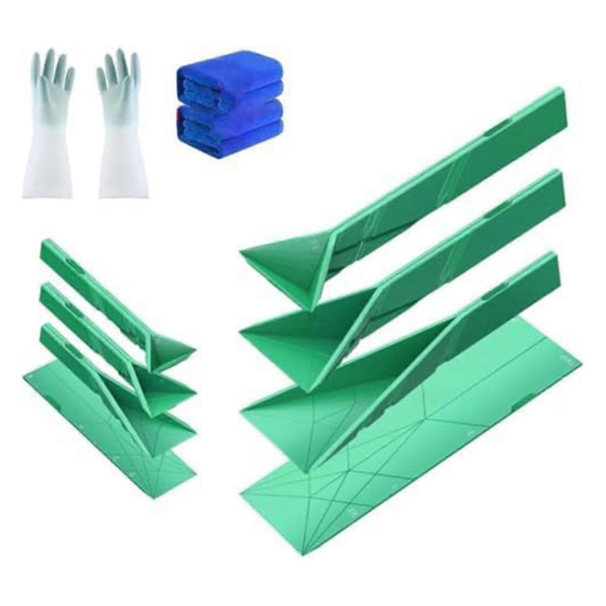 2Pcs Polygons Flat 3-in-1 Measuring Spoons,Polygons Measuring Spoon,Polygon Measuring Spoon Flat,Fl