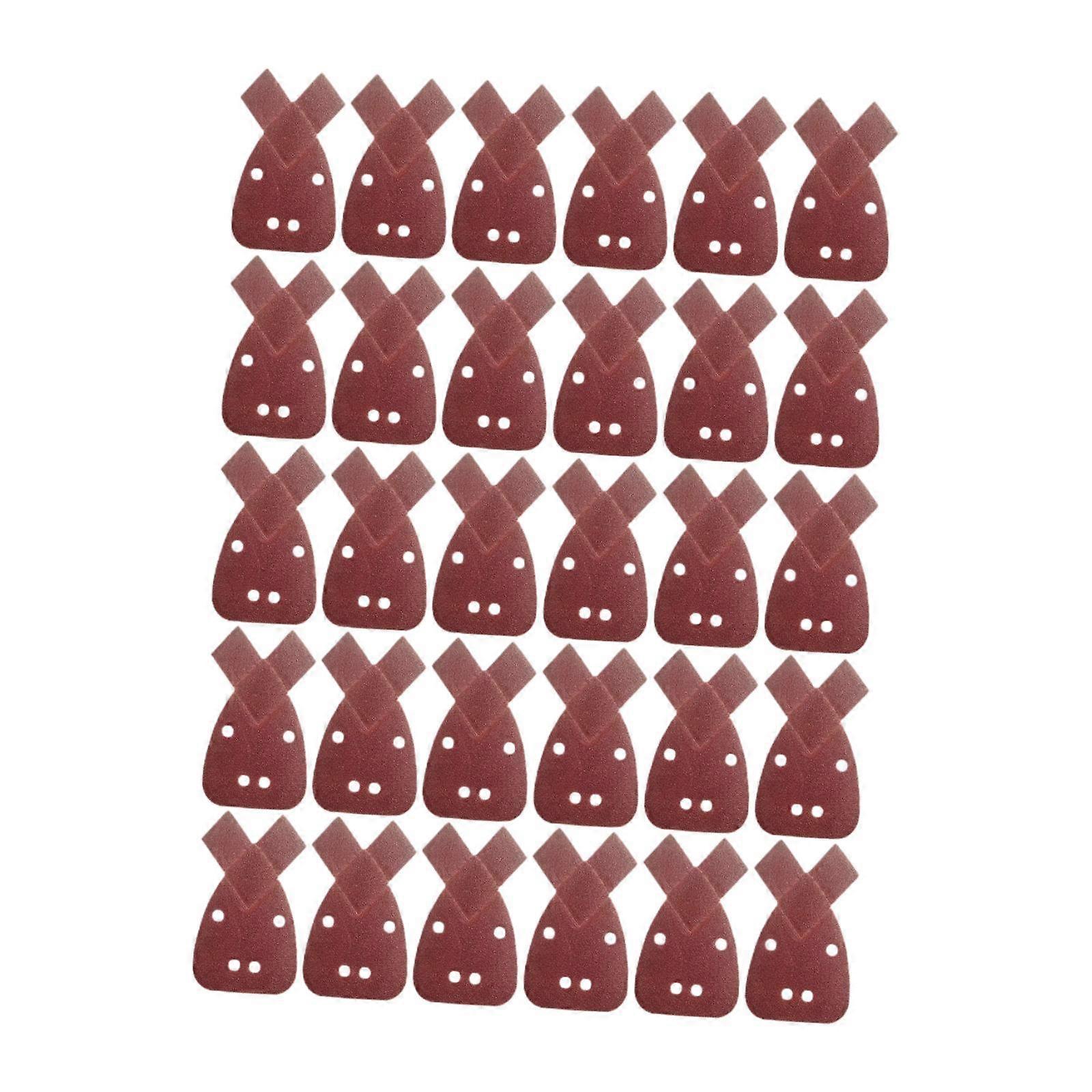 30Pcs Mouse Sanding Sheets Mouse Sandpaper for Grinder Triangle Discs Sander 40 Grits