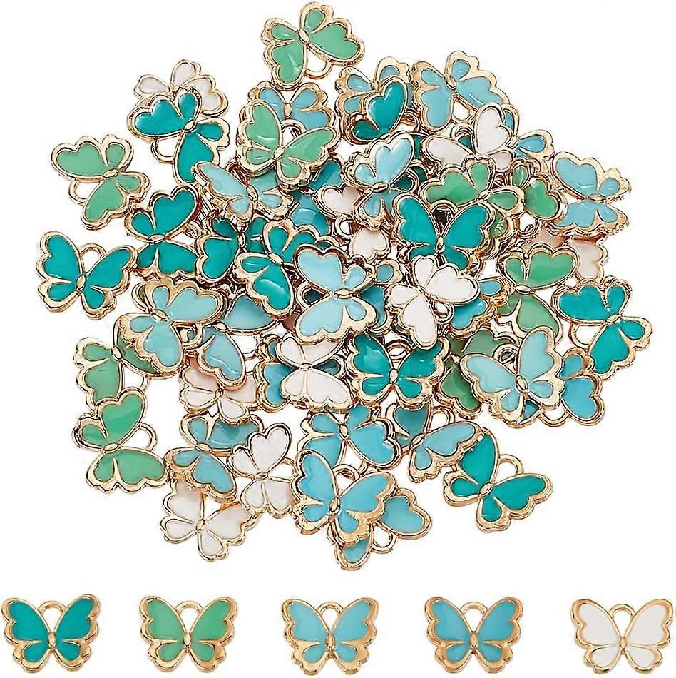 Tiny Colorful Butterfly Pendants