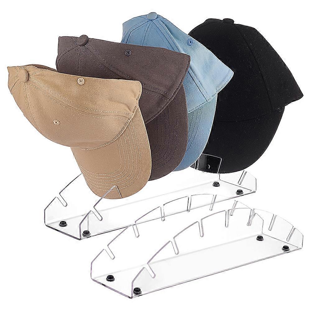 Transparent Acrylic Hat Storage Rack Half Round 32.5x8x8.8cm